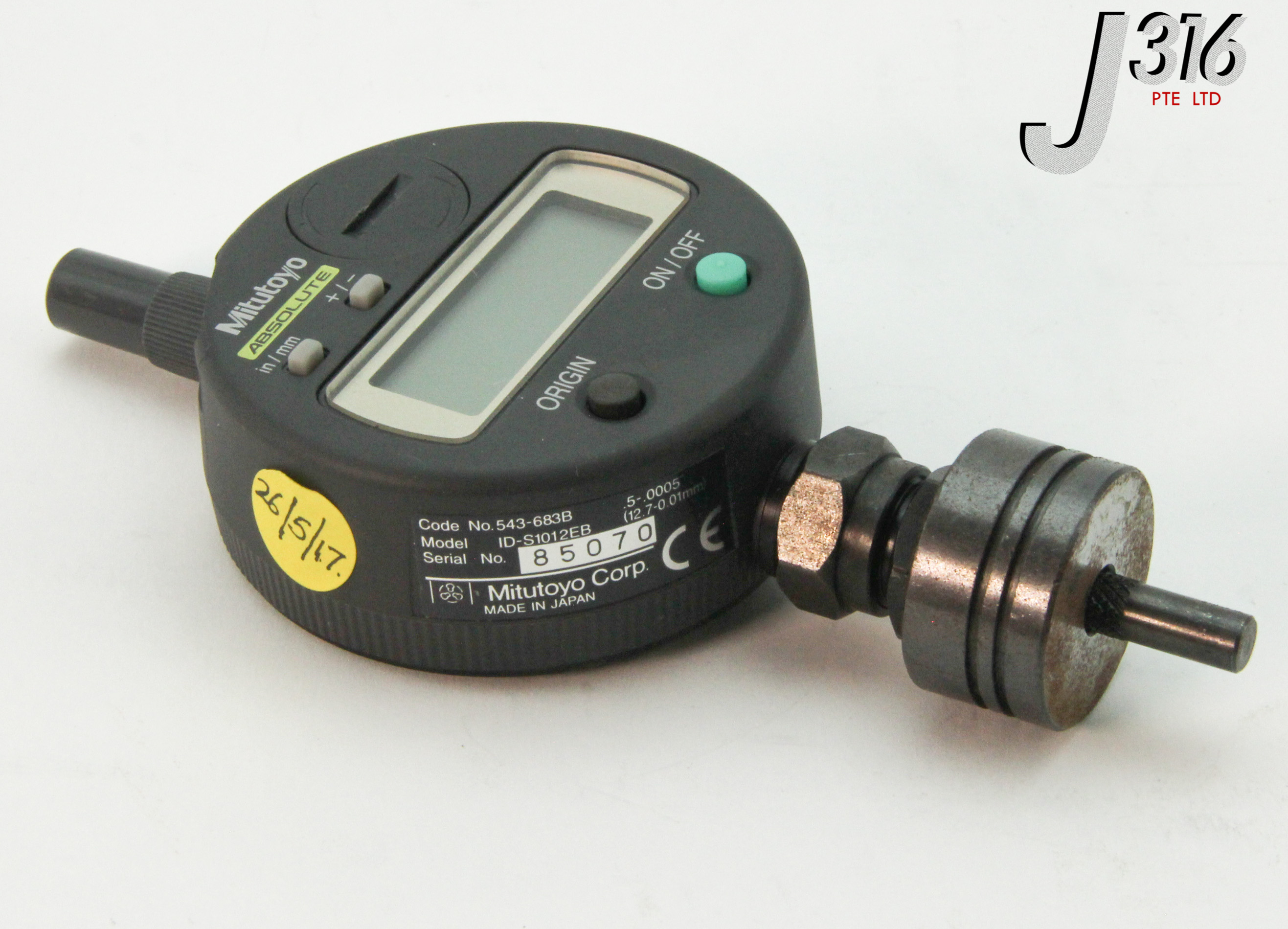 その他 Item 10 8837 MITUTOYO ABSOLUTE DIGITAL INDICATOR GAUGE, 543-683B ID